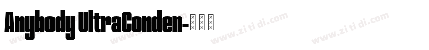 Anybody UltraConden字体转换